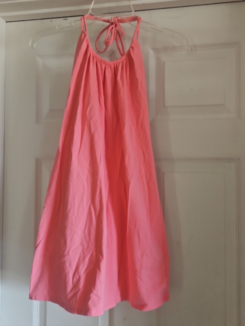 Victoria's Secret Pink Halter Swim Coverup Mini Dress For Bathing Suits Beach